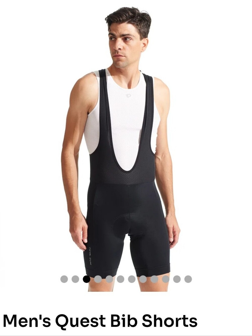 Pearl Izumi Men's Quest Bib Shorts Medium Black Road Gravel Bike